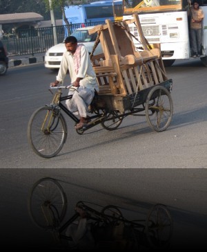 Pedicab Used as a Moving