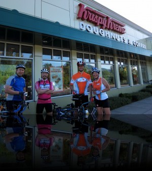 Milling around -- this will be a long ride!